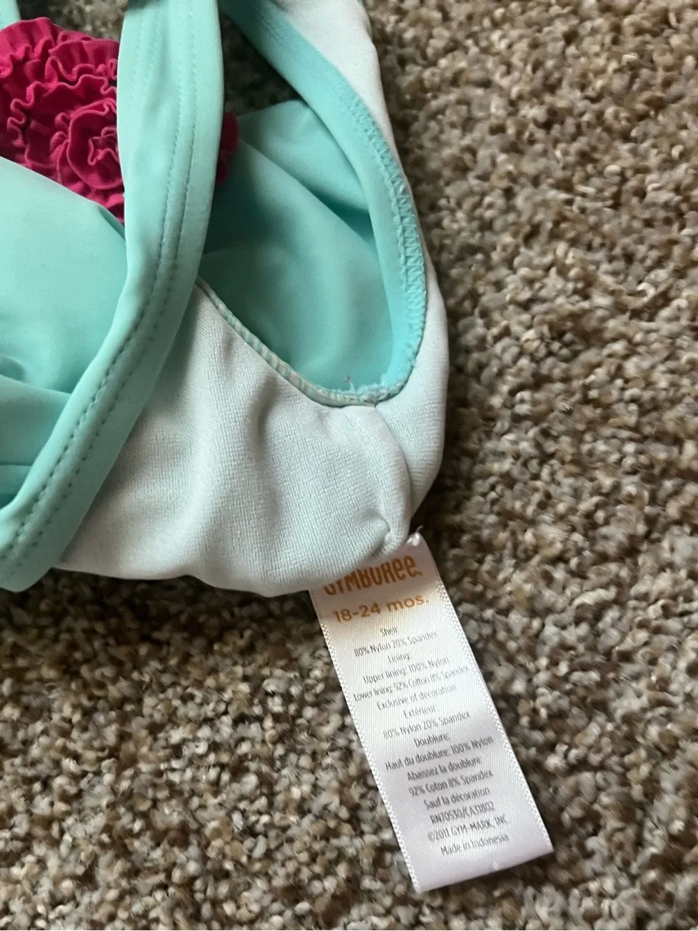 🎉5/$20🎉GYMBOREE Girls' Navy & Mint Ice Cream One-Piece Swimsuits